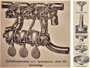 Text und Photo: www.brasstacks.de  Aus einem Katalog von der Fa. Ackermann & Lesser in Dresden um 1910
