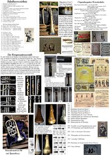 200 Seiten mit allen Instrumenten aus der Sammlung, Beschreibungen und Erklärungen rund um die historischen Kornette, Trompeten, Alt- und Baritonhörner, aber auch Fachbücher, Kataloge, Noten und Links zu interessanten Websites.